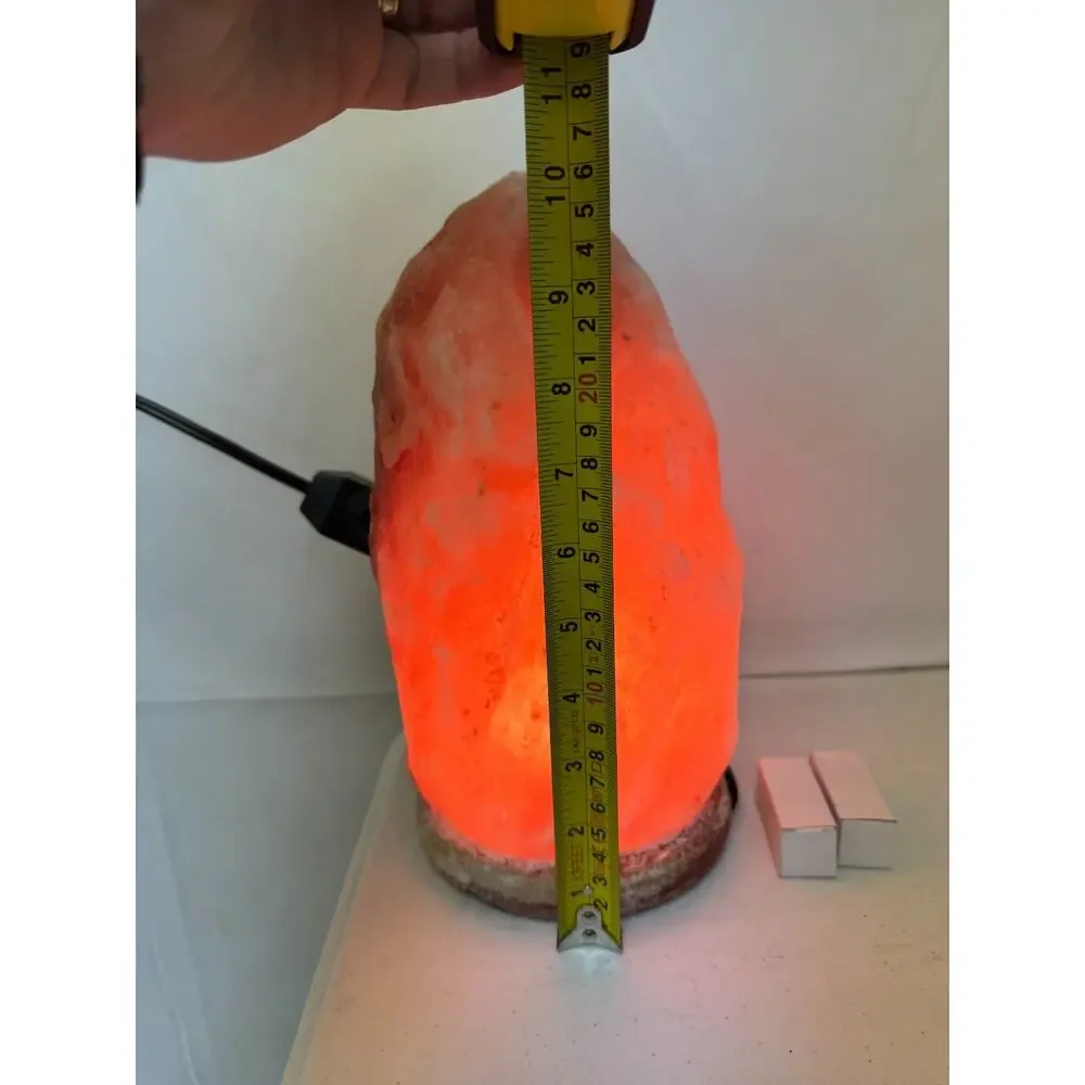 Himalayan Salt Lamp 10 in. Tall with Dimmer Switch Night Light Table Lamp